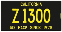 Z900us US License Plate Z 1300